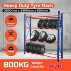 2M* 2.4M Tyre Rack shop Steel Garage Warehouse Storage Shelving 4 layers 2024T4