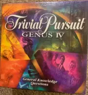 Vintage Trivial Pursuit Board Game Genius IV General Knowledge 1996 Sealed new!