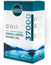 Lifespan 37000mg Green Lipped Mussel Oil 60 Capsules