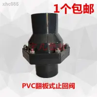 在飛比找蝦皮購物優惠-◐PVC排水管止回閥廚房下水道逆止閥翻板式單向閥50防反水2