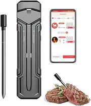 Meat Thermometers, 300 Feet Remote Bluetooth Grill Thermometer, Precise Temperature Alerts, Digital Food Thermometer for BBQ Grill Oven Kitchen Food Cooking Air Fryer