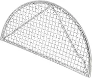 AUTSUPPL 2 Pcs Half Round Mesh Sieve Mesh Strainer in Stainless Steel for Home Cooking Heat-Resistant