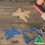 Airplane Cookie Cutter and Embosser Stamp