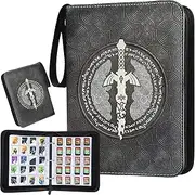 Scrapbook Card Holder for Amiibo Card, 400 Amiibo Mini Trading Cards Album Holder, Zelda Tears of the Kingdom Amiibo Cards Scrapbook for NFC Switch Game Cards Tag Cards (3.8 x 3.3 cm)