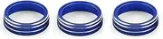 JIUYIN Knob Ring Cover Trim,Fit For VW, Fit For Tiguan, Atlas T-roc Ateca FR Passat B8 Air Conditioning Knob Decorative Cover Ring Adjust Climate Control Switch Buttons Dashboard Knob Ring(Blue)