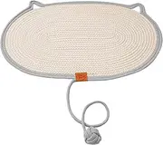 Summer Scratcher Mat - Cat Sisal Mat, Kitten Cooling Pad | Scratcher Woven Corrugated Cardboard Scratch Pad, Playful Wide Modern Pet Pad Scratching Board for Kitten Cats, 19.70x13.80 Inches