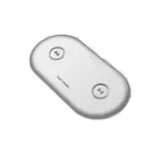 Qi Wireless Charger Dual 10W Fast For Iphone Xiaonmi Samsuang Mobile Phone White Universal Chargers & Cradles