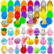 24 Pack Easter Mochi Squishy Toys Filled Easter Eggs Plastic Easter Eggs Fill...