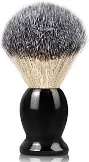 Hand Crafted Shaving Brush with Hard Wood Handle, Men's Luxury Professional Hair Salon Tool-Black