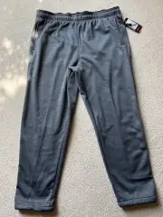 And1 Men Active Tech Fleece Basketball Pants Slim Fit Ebony Heather Gray NEW 2XL