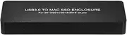 NFHK Mac Air Pro 2013 2014 2015 2016 SSD Portable Case USB 3.0 to 16+12 Pin Mobile Box HDD Enclosure