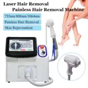 Painless Permanent 808nm Diode Laser Hair Removal Machine Skin Rejuvenation