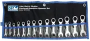 SP Tools SP10334 - Gear Spanner Set 14 Piece Metric Stubby - Flexhead