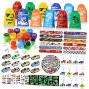 122 PCS Race Car Party Favors, Racing Birthday Party Favors with Pull Back