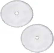 2pcs French Press Filters 34 Oz - Universal Replacement Reusable Stainless Steel 8 Cup (1000 ml / 1 Liter) Mesh Fits Most Coffee Presses with Metal Center Ring