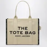 [Marc Jacobs] The Large Tote Bag in sand colour canvas One size Yellow
