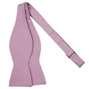 Men's Woven Subtle Mini Squares Adjustable Self-Tie Bow Tie Lavender
