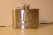 Dewar's Stainless Steel 4 oz Hip Flask
