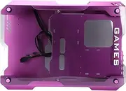 Mini ITX Case,Mini ITX PC Gaming Case Micro MATX ITX Mini Tower Computer Chassis,Water Cooling System DIY Chassis,with USB3.0, Interface,Purple