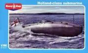 MikroMir 144-011 Holland Class Submarine HMS Holland - 1/144 Scale Model Kit