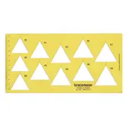 Geometric Drafting Triangle Template Drawing Stencil