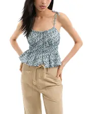 Veronica Beard Erving Peplum Hem Top