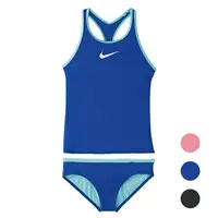 在飛比找樂天市場購物網優惠-NIKE Racerback 女孩兩截式泳裝 挖背 兩件式泳