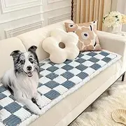 Maxetodo Dog Couch Cover Protector,Dogs Washable Pet Bed Couch Cover,Pet Friendly Sofa Cover Anti-Slip Flannel Pet Sofa Cover,Reusable Furniture Protector for Dogs and Cats,Plush Cushion 27.6"*82.7"