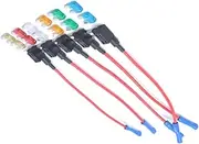 TIDTALEO 5pcs 32v Low Profile Car Fuse Holder Mini Fuse Holder for 5a-30a Suitable for Car Led Alarms Remote Starters