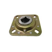 Disc Harrow Bearing 1-1/8" Square Bore 4 - 0.531" x 0.687" Bolt Holes & 5" OAL