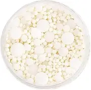 Sprinks Bubble-Bubble Sprinkles 500g | White Sprinkle Mix for Decorating Cakes | Baking | Cupcakes | Desserts | Sugar Decoration for Birthdays | Celebrations