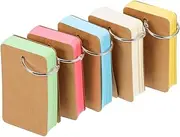 Tofficu 10pcs Portable Blank Flashcards Notepads for Students DIY Writing Cards for Learning Note Taking and Creative Crafts
