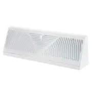 Baseboard Register Vent, 15 Inch Vent Cover Home Floor Diffuser, White