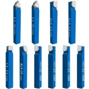 10PCS 1/4" Metal Lathe Tooling Carbide Tip Tipped Cutter Tool,C6 Bit Cutting ...