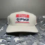 NWT G/Fore Golf Hat FlexFit Hello My Game Is Horrible Patch Snapback OSFM Stone