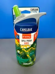 CAMELBAK EDDY KIDS WATER BOTTLE 12 OZ 400ML JUNGLE ANIMALS GREEN SPILL PROOF NEW