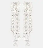 [Alessandra Rich] Alessandra Rich Embellished clip-on earrings One Size metallic