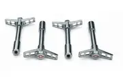 Proform Valve Cover Wing Nuts Bowtie Chrome Chev 1/4" x 20 Thread 4 Pack