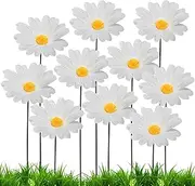 Buhyujkm Artificial Sunflower Lawn Stake Plug-in, Sunflower Garden Decor, Simulated Flower Stakes - 10 Yard Art Decorations Outdoor Flower Stakes Colorful Yard Art Garden Sunflower Decorations