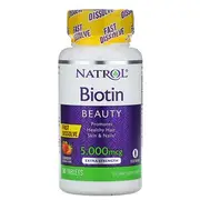 Natrol Biotin Strawberry 5000mcg 90 Tablets