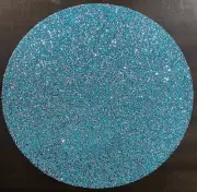 SPARKLES NEW!!! Turquoise Aqua BLUE SILVER Placemat LUX EASTER GORGEOUS!