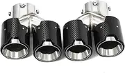 Quad Car Exhaust Tip Carbon Fiber Exhaust Tip Compatible For BMW G20 G21 M340i 2019 2020 2021+ Muffler Tip TailTip MPE Exhaust System(M340i C)