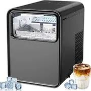 Nugget Ice Maker Countertop,Ice Maker Machine Counter Top,Self-Cleaning Pellet Ice Machine with Ice Scoop&Basket,1.5L Water Tank, 12kg/26lb in 24h, Ice Ready in 6 Mins, 2 Bullet Ice Sizes