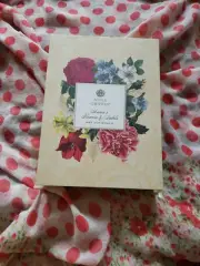 Anna Griffin Anna's Flowers & Labels Art Journals Set Of Two & Stickers In a Box