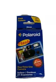 Polaroid Flash Camera One Time Use Single Pack 35mm 27 Exposure 400 Speed Film
