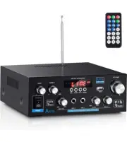 AK55 Bluetooth Stereo Power Amplifier RMS 70Wx2 MAX 450Wx2 2CH Hi-Fi Sound Au...