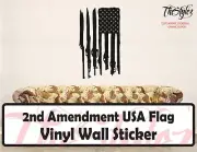 2nd Amendment USA Flag Vinyl Wall Sticker