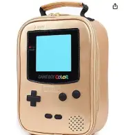 Insulated Gold Gameboy Lunchbox/Cooler/Carrying Case