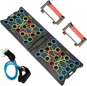 Pushup Board, Pushup Challenge Board Folding, Portable Abdominal Exercise Board, Ab Core Trainer for Men Women, Indoor Outdoor Home Gym Fitness