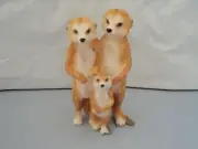 Meerkat Family & Baby Figurine/Statue/Ornament 12.5 cm * New *